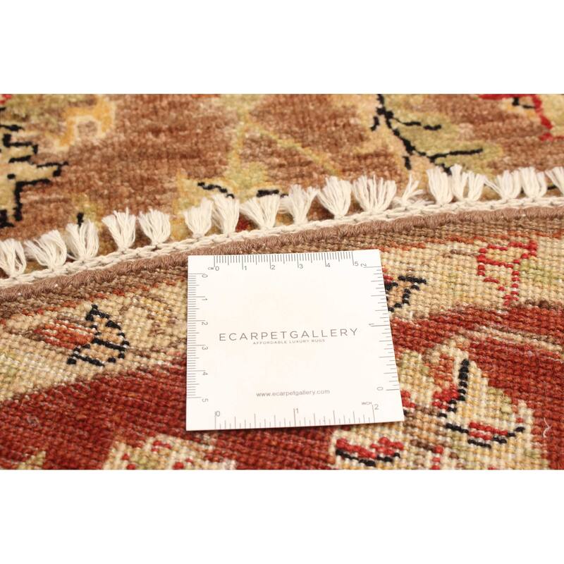 ECARPETGALLERY Hand-knotted Jamshidpour Brown Wool Rug - 4'1 x 4'0