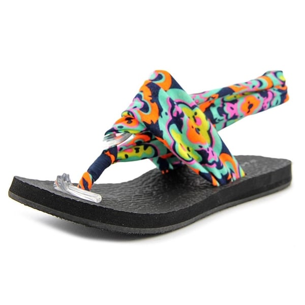 Rampage Rebecky Open Toe Canvas Thong Sandal