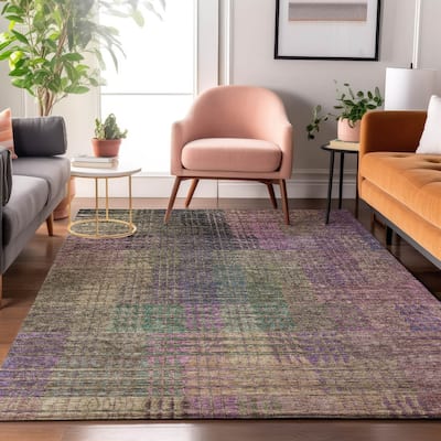 Premium Washable Super Modern Mosaic Soft Mayfield Rug