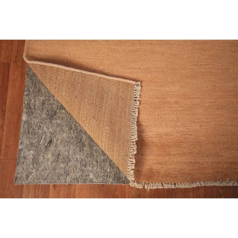 Modern Gabbeh Oriental Area Rug Handmade Solid Wool Carpet - 6'7" x 9'10"