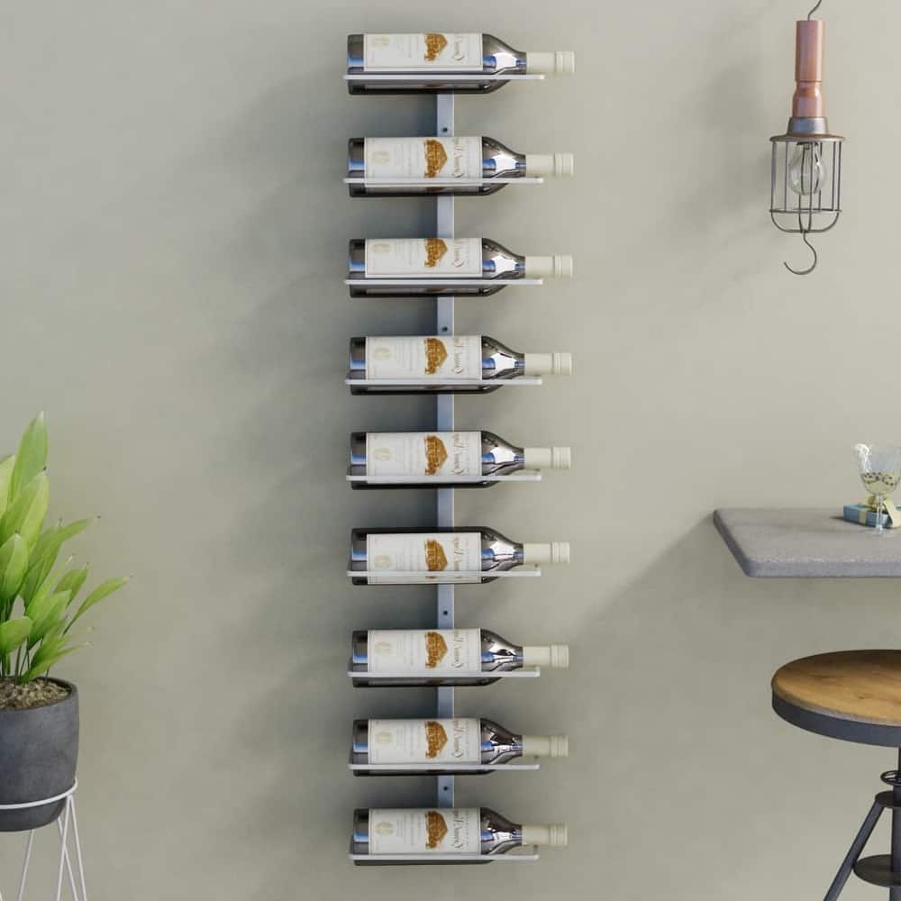 vidaXL Wall Wine Rack Wall Mounted Bottle Holder Storage Organizer for Pantry