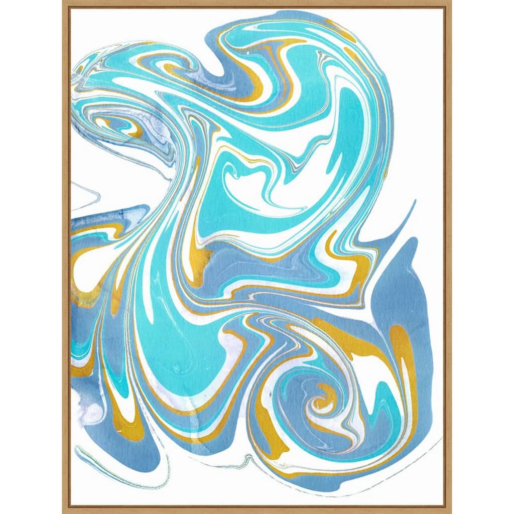 Galaxie VI by Alicia Longley Framed Canvas Wall Art - Sylvie Maple