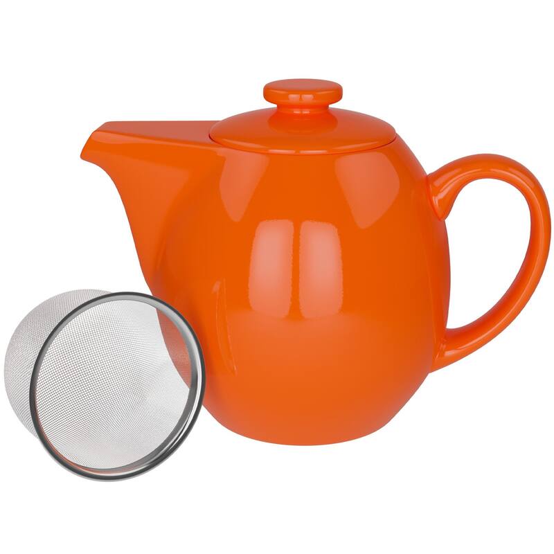 Omniware Teaz 3-4 Cup Teapot with Infuser - 24 oz - Orange