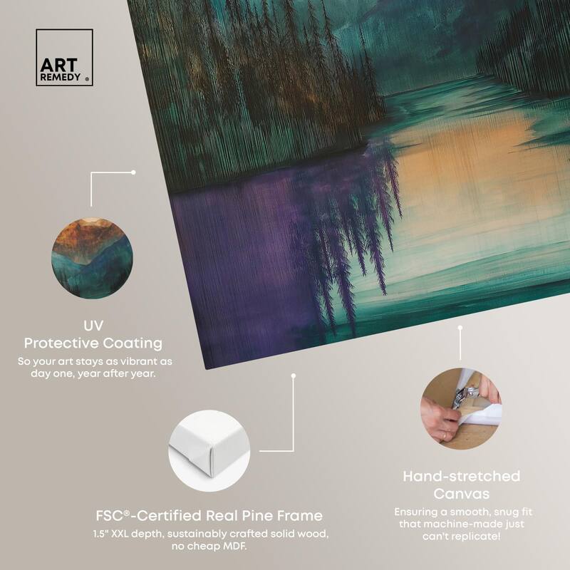 Secrets of the Lake Canvas by Art Remedy, Gallery Wrapped