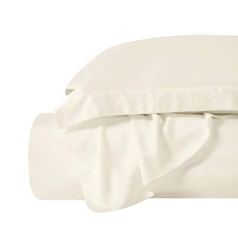 Superior Modal From Beechwood 400 Thread Count Solid Duvet Cover Set