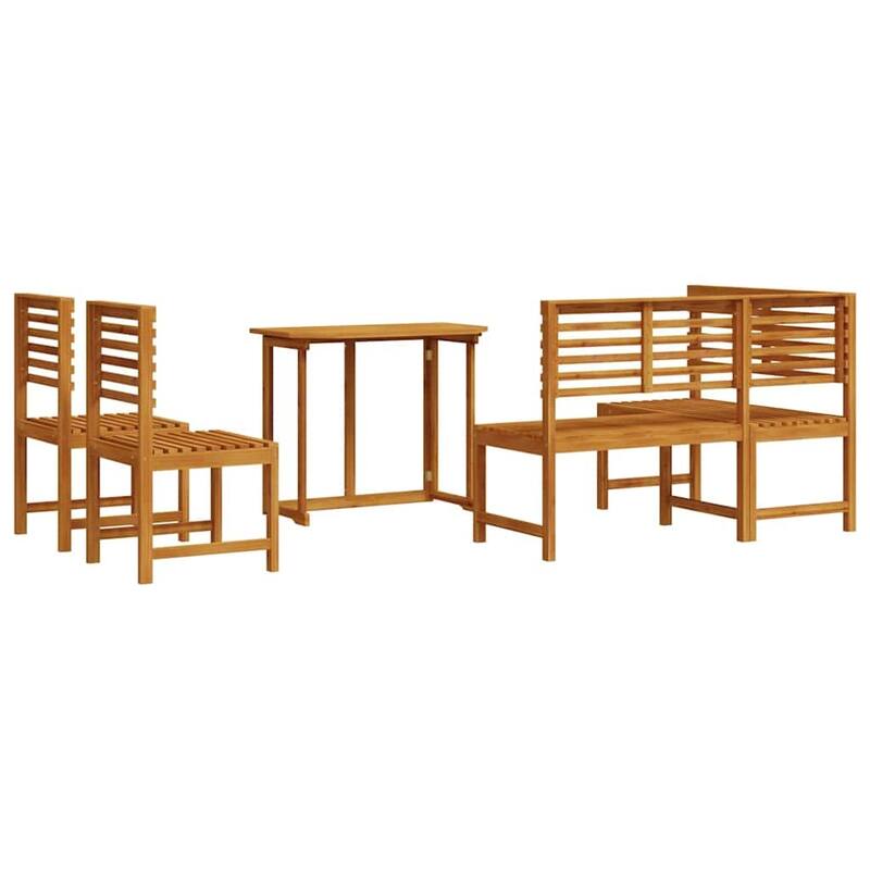 vidaXL Garden Bench Set Brown solid acacia wood - 20 x 35 x 30