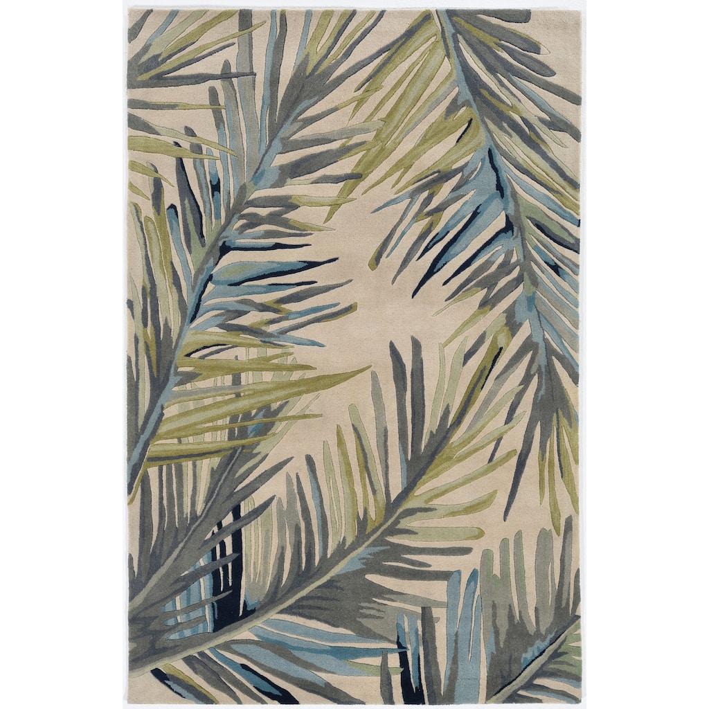 Porch & Den Hand-tufted Wool Tropical Area Rug