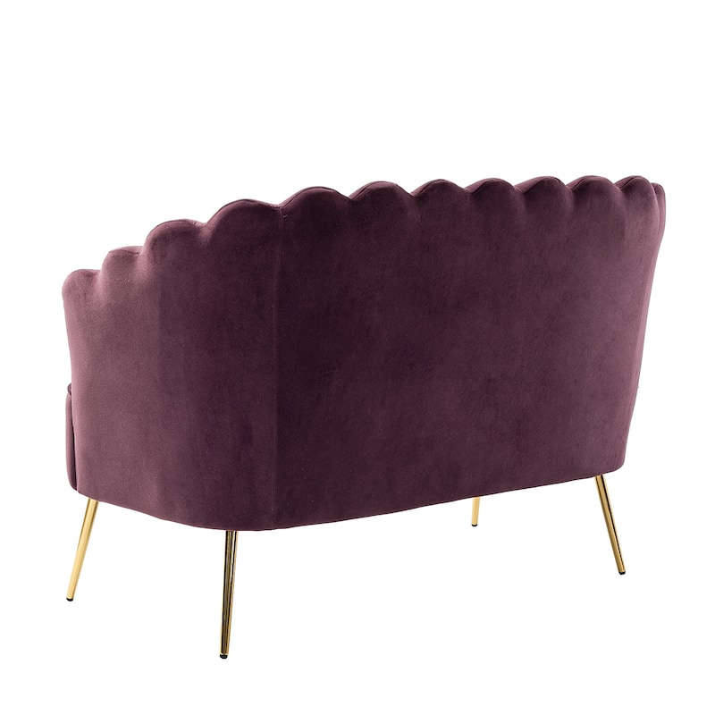 Xabier 52''Loveseat with Flower Shaped Back Design
