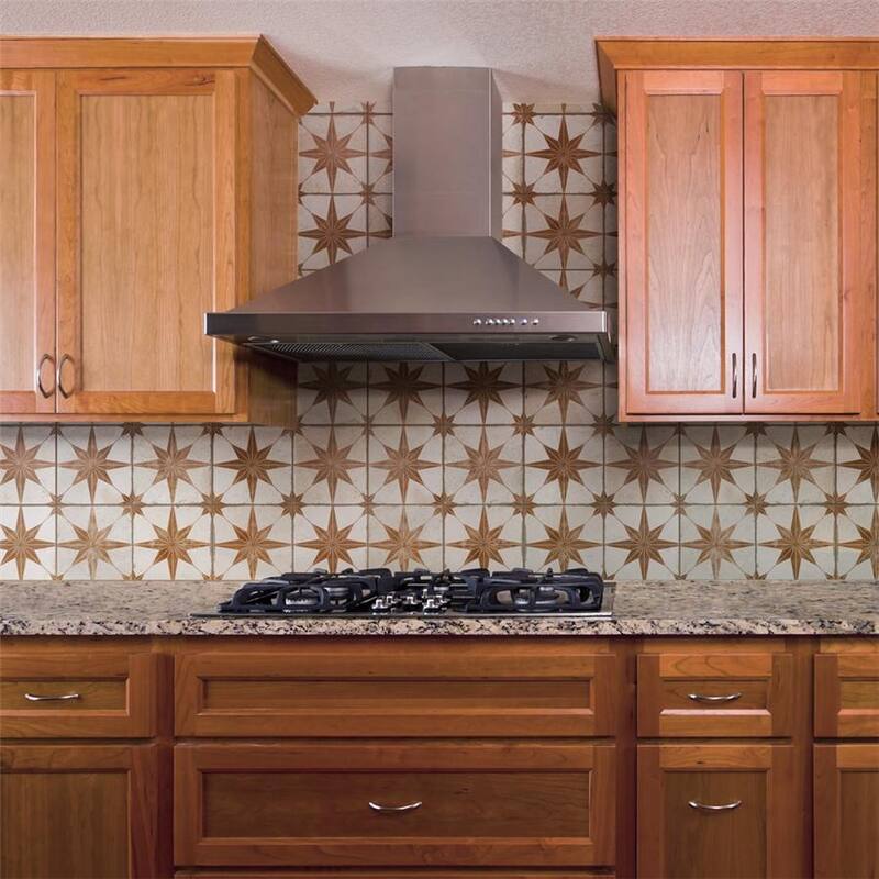 Merola Tile Kings Star Oxide 17-5/8" x 17-5/8" Ceramic Floor and Wall Tile