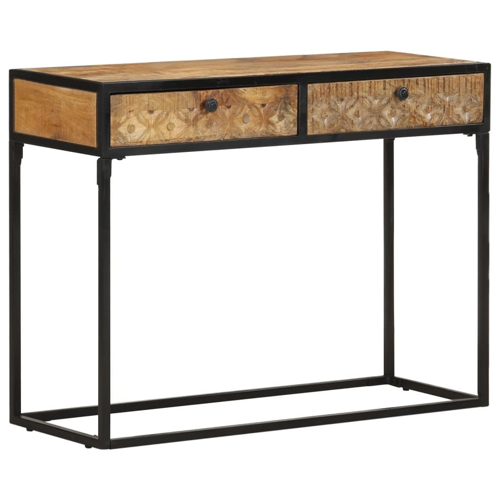 vidaXL Console Table 39.3"x13.8"x29.5" Solid Mango Wood