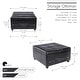 preview thumbnail 8 of 24, Porthos Home Jara Faux Leather Flip Top Square Storage Ottoman