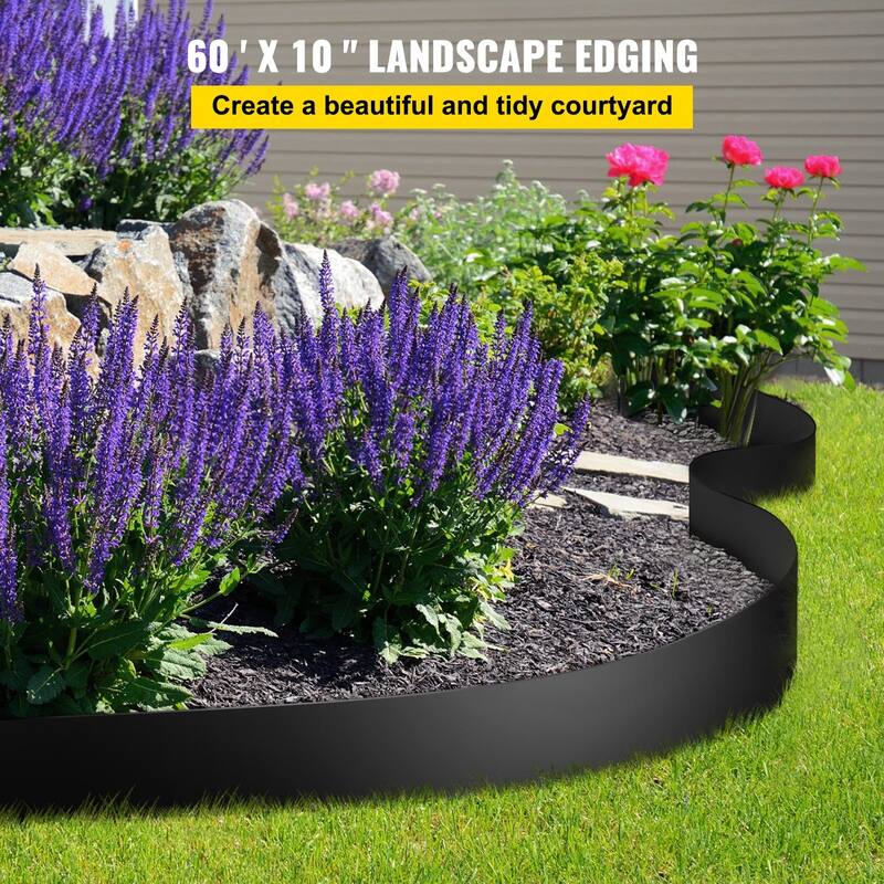 Black HDPE Coiled Terrace Board Flexible Bender Border Ideal for Decorated Garden or Landscaping