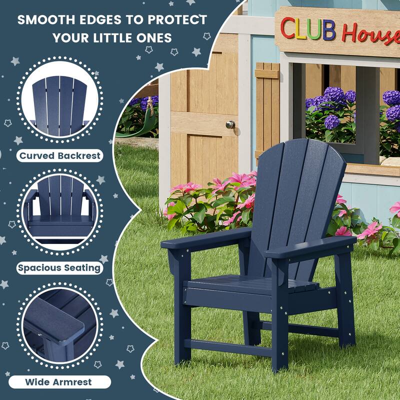 Laguna Kids Outdoor Poly Adirondack Chair (Set of 4)