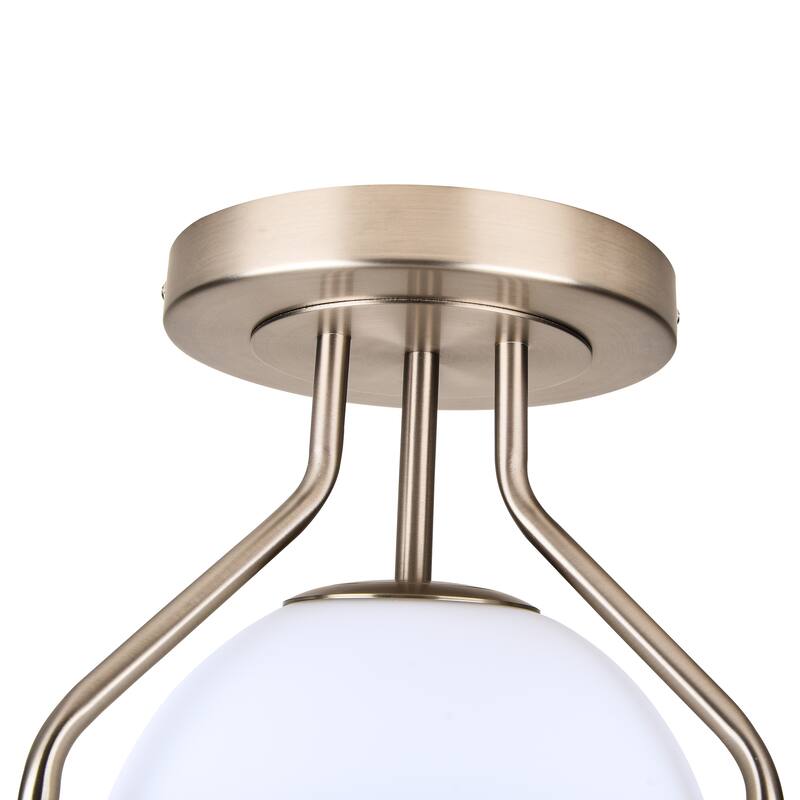 1-Lights Glass Flush Mount