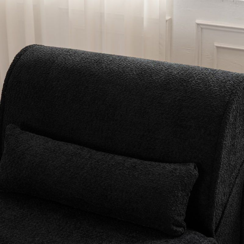 Soft Pellet Velvet Recliner - Comfortable Lounge Chair with Waist Pack Padding, Modern Design