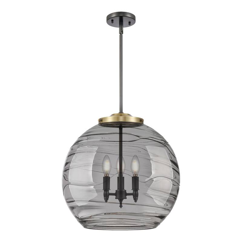 Innovations Lighting 221-3S-20-18 Athens Pendant Athens Deco Swirl 3