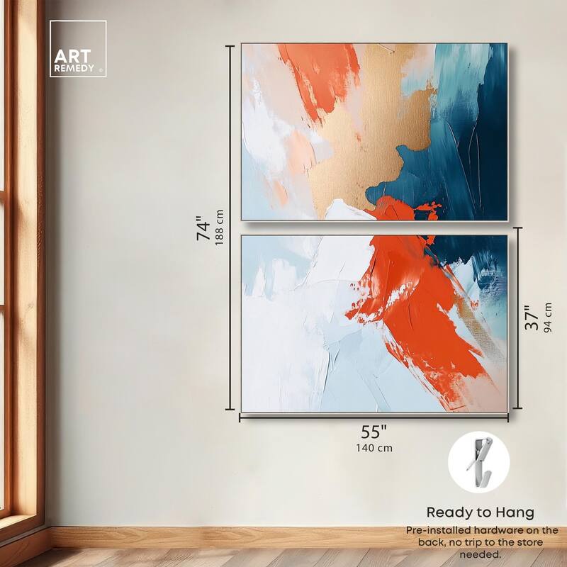 Bold and Bright III Canvas Set of 2 by Art Remedy