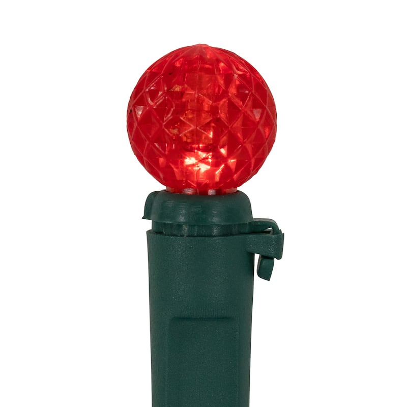 LED G12 Berry Christmas Lights - Multicolor - 16' Green Wire - 50 ct