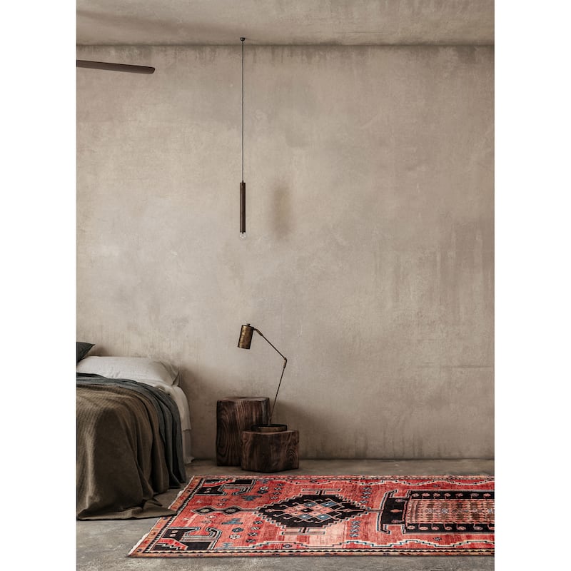 ECARPETGALLERY Hand-knotted Konya Anatolian Red Wool Rug - 4'11 x 10'0