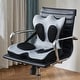 preview thumbnail 11 of 11, CAROCC Gray and Black Full Support Seat Cushion Ergonomic Foam-latex Pad and Fabric upholstery