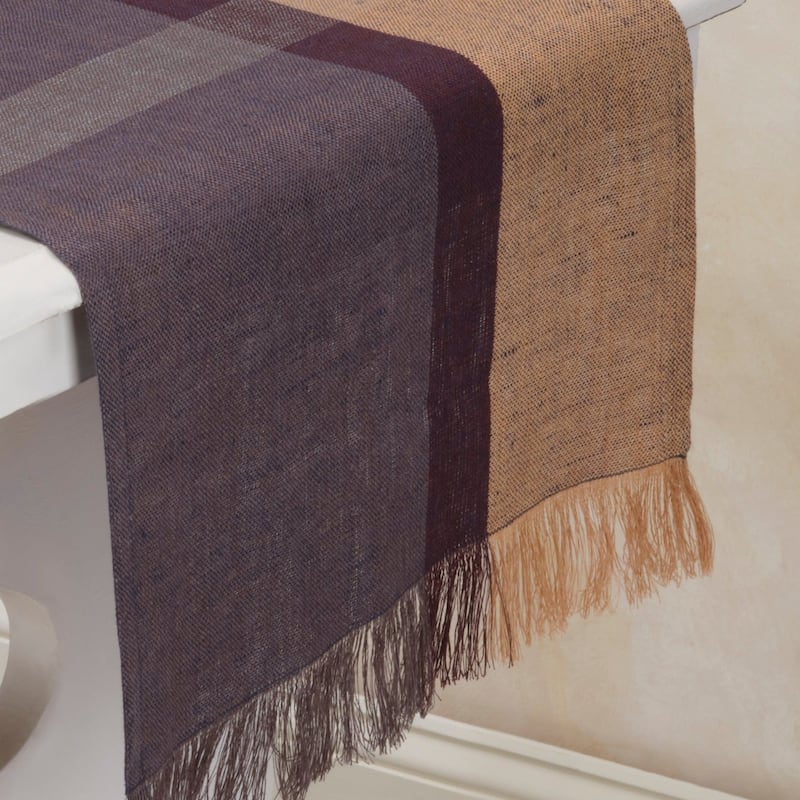 SERENE 100% Flax Linen Table Runner | Handmade | Fairtrade | Upcycled | Nature-Inspired Decor by Sustainable Threads