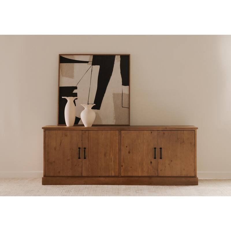 NADAAL STUDIOS Arvid, Solid Wooden Sideboard, Honey Pine