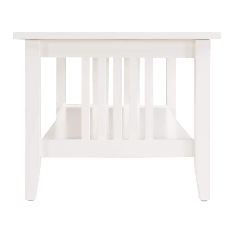 Porch & Den Clifton Mission Medium Oak Finish Coffee Table