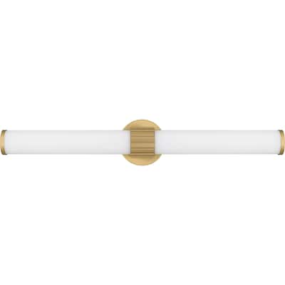 Kaye Integrated LED Aged Brass Bath Light