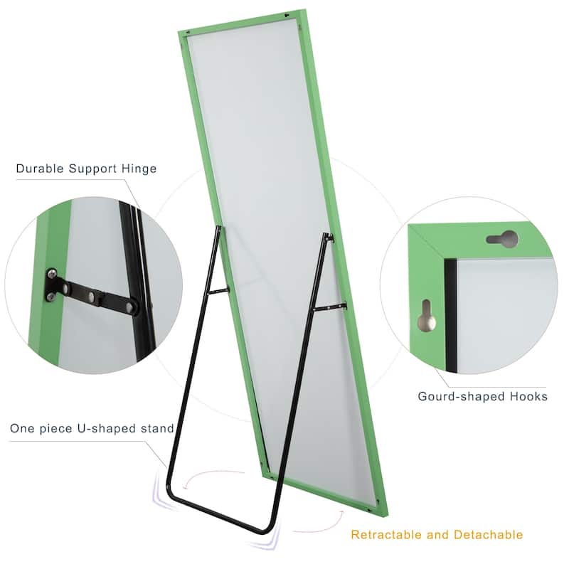 Dovelina Modern Full Length Floor Mirror - Freestanding Vanity Mirror for Bathroom or Living Space