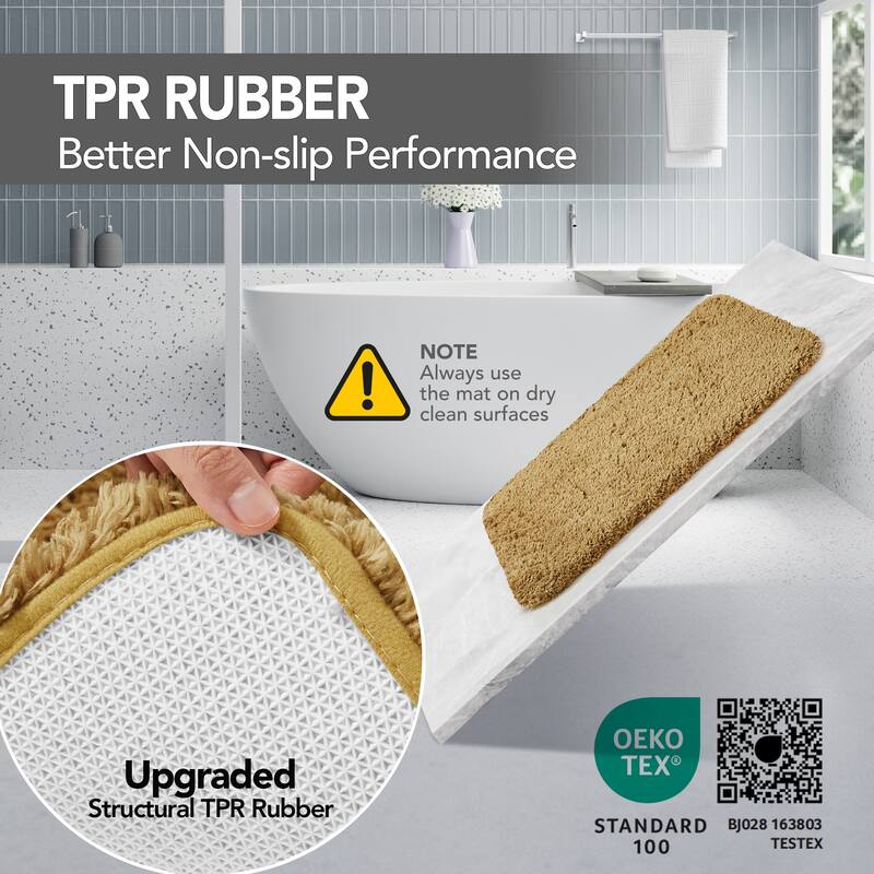 Deconovo Super Absorbent & Thick Bath Mat Rugs (1 PC)