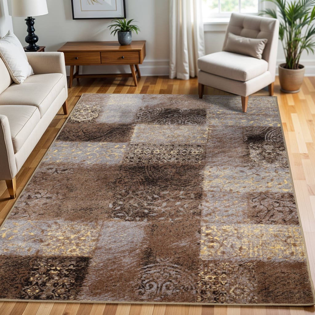 Superior Skinner Printed Non-Slip Indoor Area Rug
