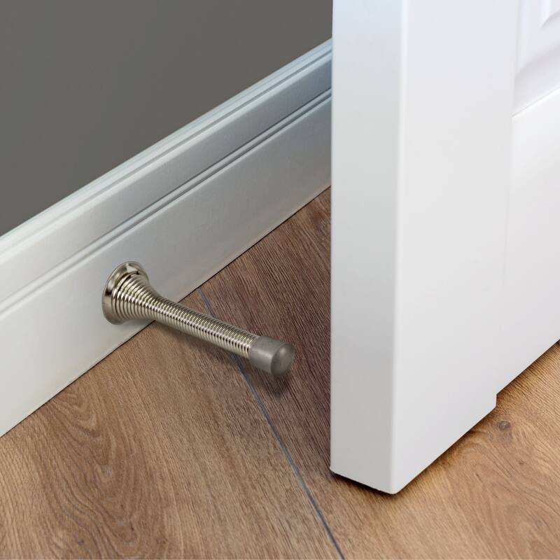 Design House 188284 3-1/8" Baseboard Mounted Spring Door Stop