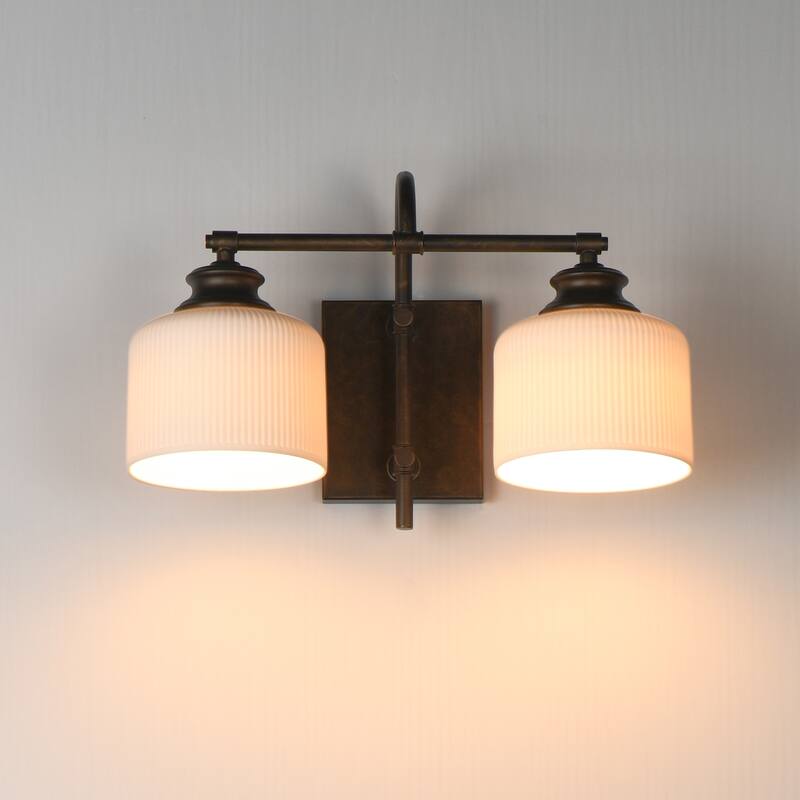 Maxim 21492WT Bisque 2 Light 10" Tall Wall Sconce