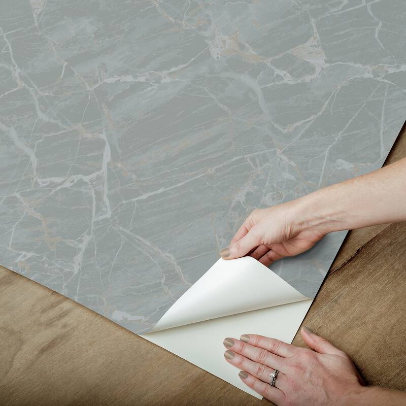 Chris Loves Julia x NuWallpaper Jade Moonstone Peel and Stick Wallpaper