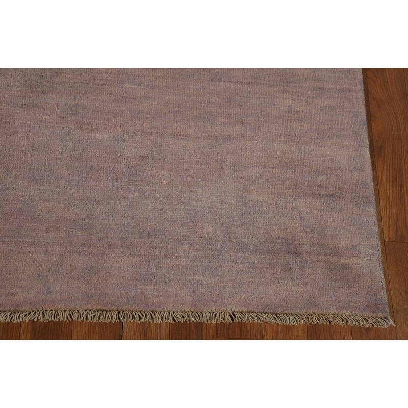 Brown Gray Gabbeh Oriental Area Rug Hand-Knotted Wool Carpet - 4'11" x 6'6"