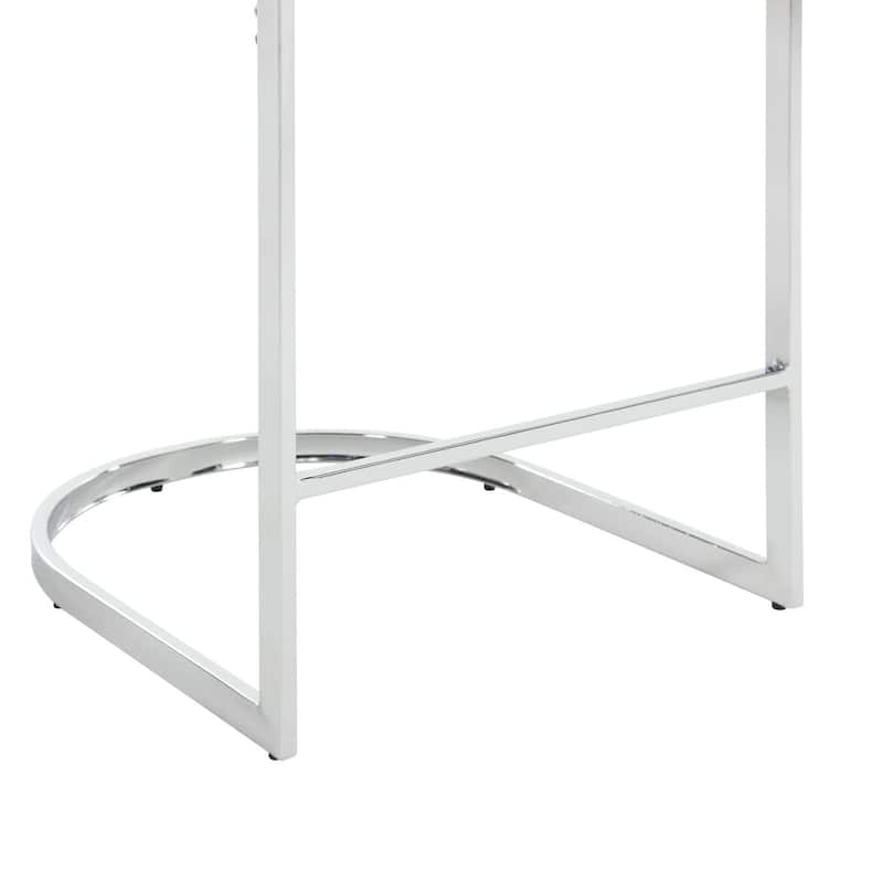 26" Fabric Upholstered Counter Height Bar Stools with Arms - 37" H x 22.4" W x 22" D