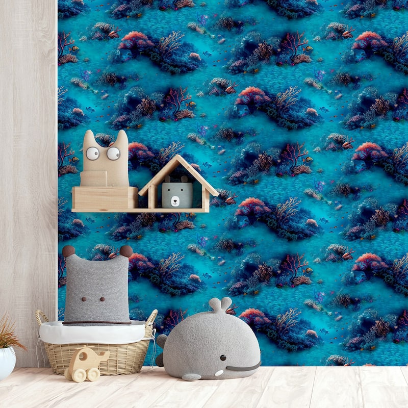 Arthouse Orlena Blue Under The Sea Wallpaper