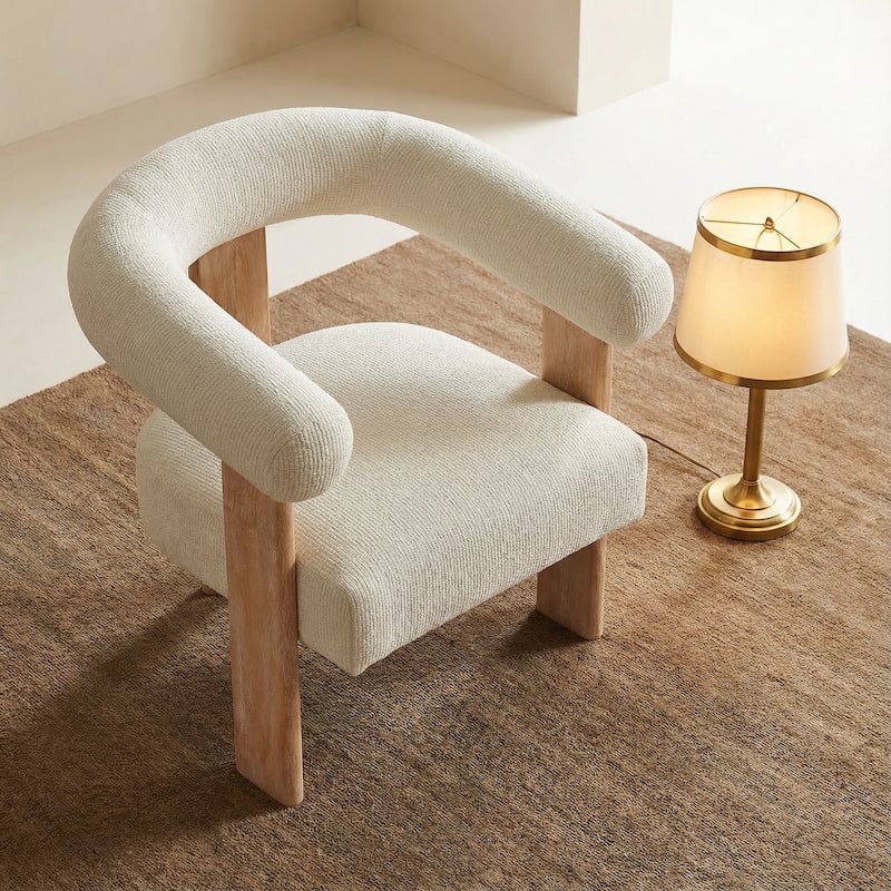 Accent Chair/Armchair Living Room Chair with Solid Wood Frame