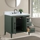 preview thumbnail 87 of 95, Vanity Art 36" Single Sink Bathroom Vanity Cabinet with Engineered Marble Countertop