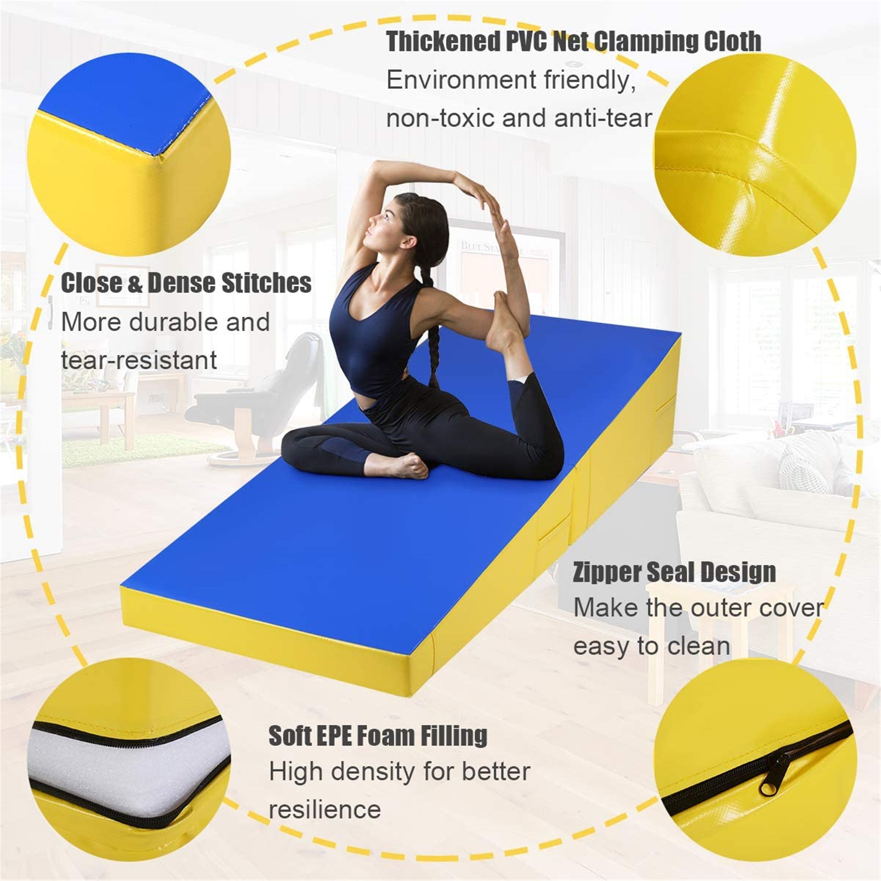 Incline Gymnastics Mat Folding and Non Folding Gymnastics Cheese
