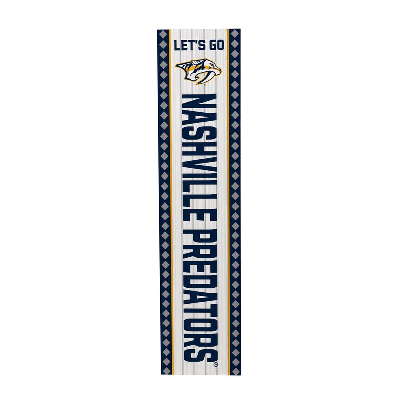 47" Double Sided Seasonal Porch Leaner, Nashville Predators - 47" x 11.25"