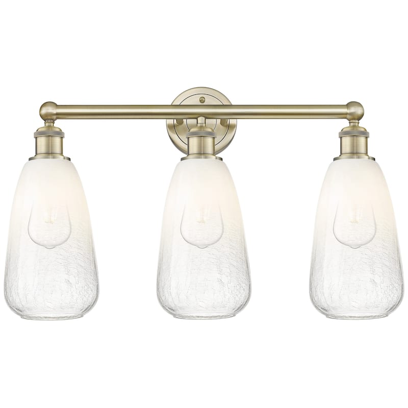 Innovations Lighting 616-3W-16-24 Brookhaven Almond Vanity Brookhaven - Antique Brass / Opal