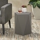 preview thumbnail 5 of 8, Apollo Outdoor Modern Side Table by Christopher Knight Home