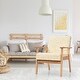 preview thumbnail 3 of 20, Costway Modern Accent Armchair Upholstered Lounge Chair w/Rubber Wood - 25'' x 26.5'' x 32''
