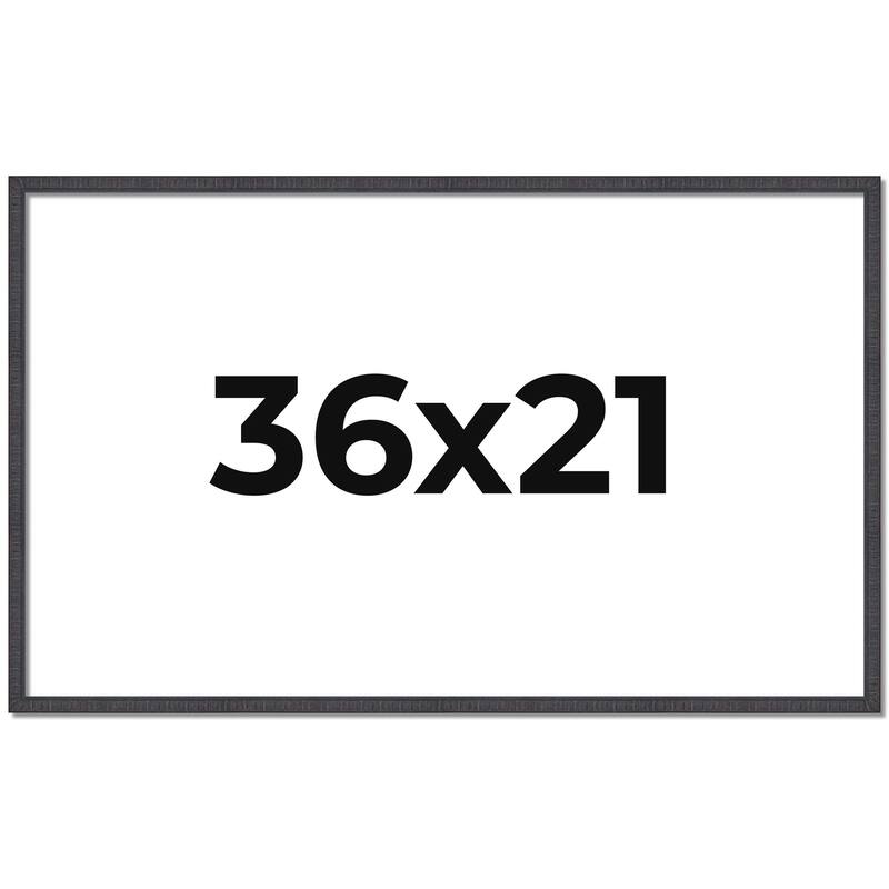36x21 Frame Brown Picture Frame - Complete Modern Photo Frame Includes