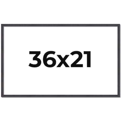 36x21 Frame Brown Picture Frame - Complete Modern Photo Frame Includes