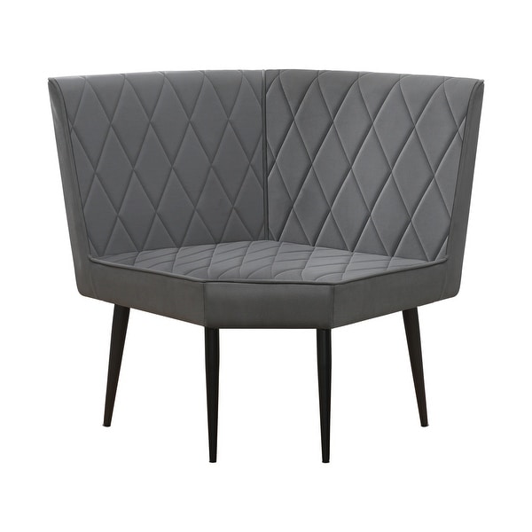 Upholstered corner outlet bench