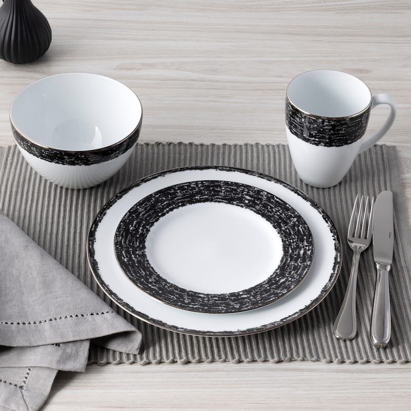 Noritake Rill Set Of 4 Mugs, 16 Oz.