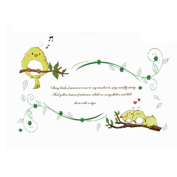 Shop Unique Bargains Tree Branch Bird Pattern Removable Wall