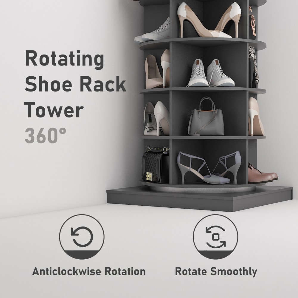 360 rotating shoe rack store